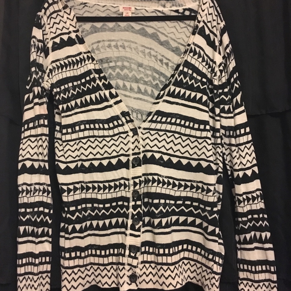 Tribal print cardigan